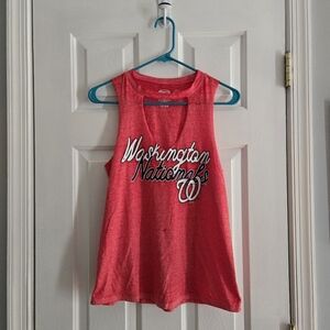 Washington Nationals Women's Red Tank Top Medium